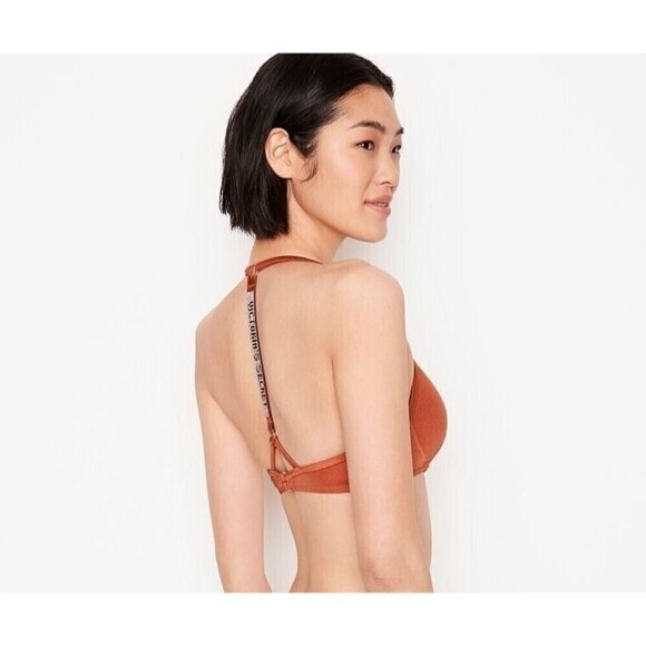 VICTORIA'S‎ SECRET SWIM Bikini Top Shine Strap Full Coverage Push-Up Size 36B - Picture 3 of 16